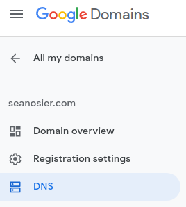 Google Domains DNS